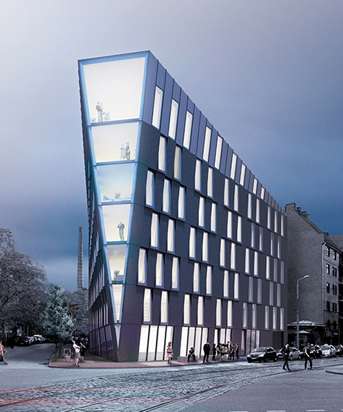 NRJA conceives multi-use office building in riga, latvia