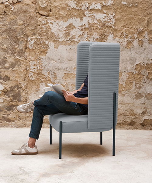 perezochando provide a quiet space for reflection with the ara armchair for missana
