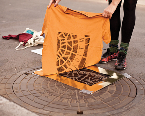 raubdruckerin pirate printers ink berlin's manhole covers for streetwear prints