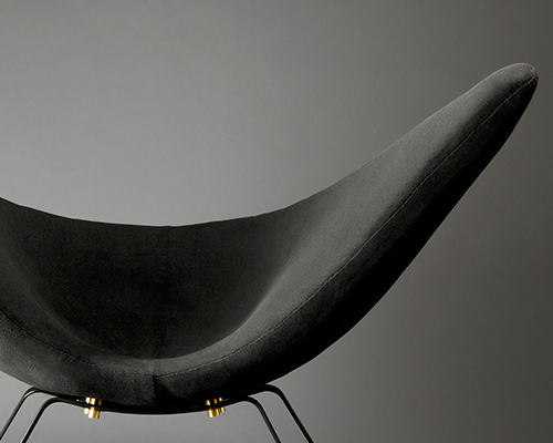 sayar & garibeh form graceful great egret rocking chair