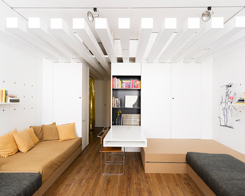 silvia allori self-designs compact studio apartment in florence