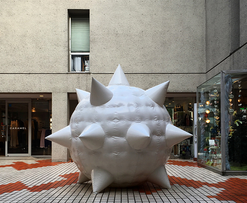 peace inflatable sculpture slow studio designboom peace inflatable sculpture slow studio designboom
