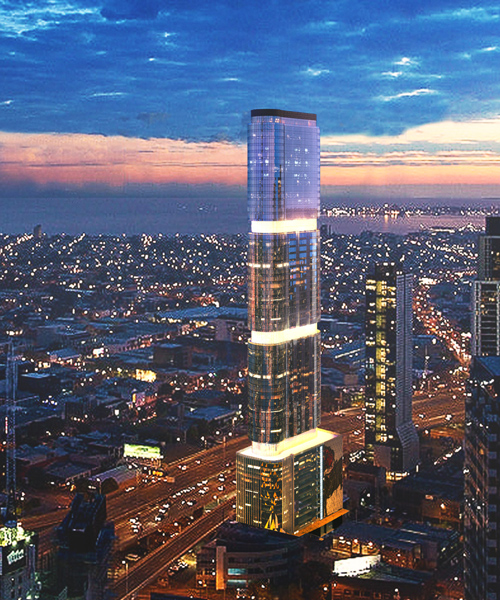 solar-powered skyscraper planned for melbourne by peddle thorp