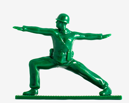 yoga joes toy soldiers find zen through headstands and downward-facing dogs