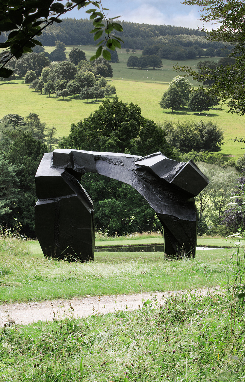 zaha hadid lilas pavilion sothebys beyond limits sculpture exhibition chatsworth house designboom