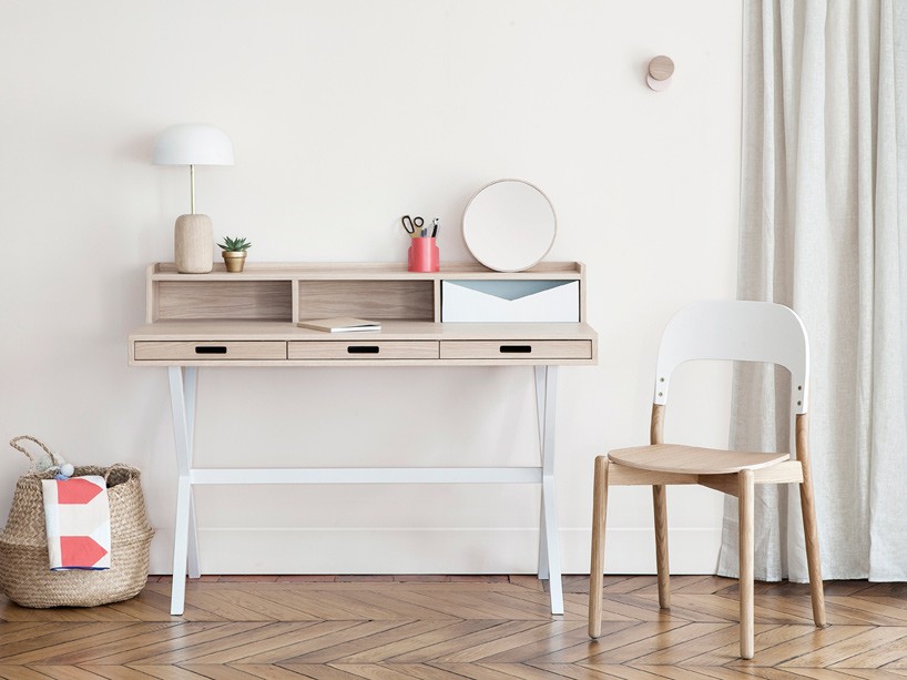AC/AL studio creates 'paula', the first stackable wooden chair for hartô