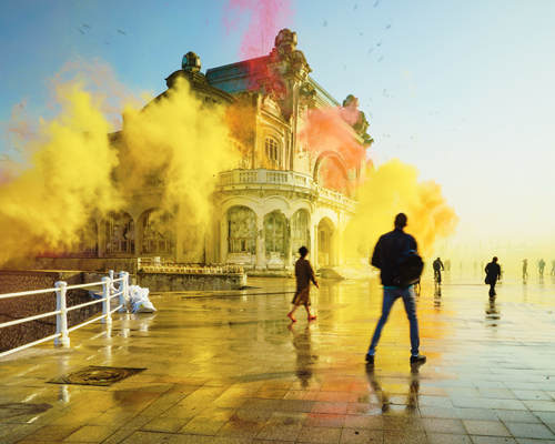 sony BRAVIA advert fills a derelict casino with 4000 glitter balloons