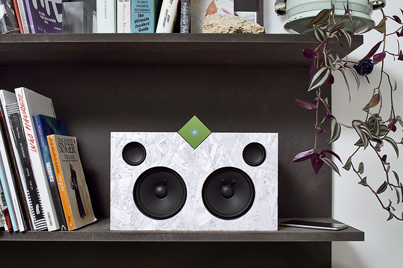vamp stereo speaker designboom