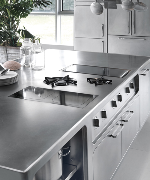 the stainless steel ego kitchen by abimis is designed to last forever
