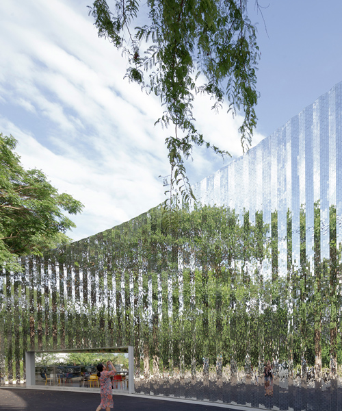 all(zone) clads thailand's MAIIAM art museum with thousands of mirrored tiles