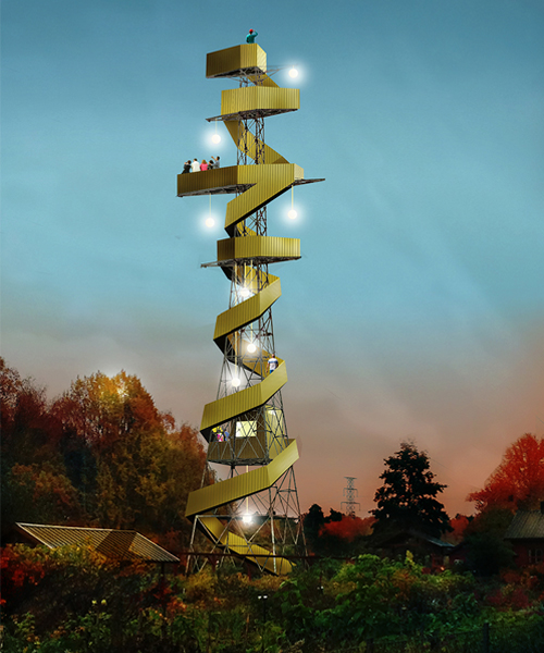 anders berensoon's proposal transforms pylons into observation towers