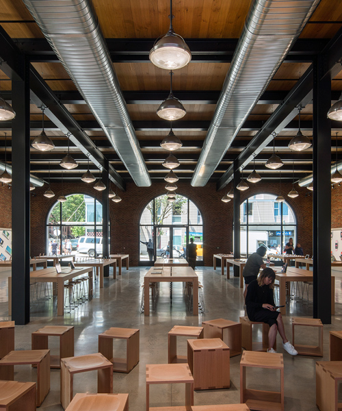 apple opens its first store in brooklyn, designed by bohlin cywinski jackson