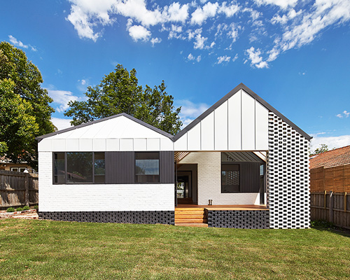 architecture architecture adds monochromatic extension to melbourne house