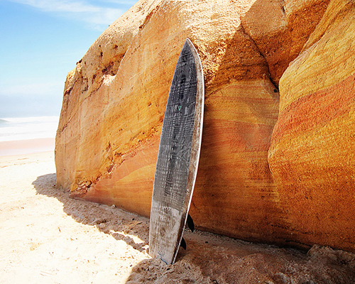françois jaubert upcycles wasted material  into eco-surfboard