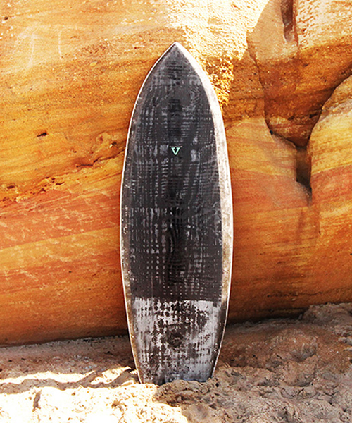 françois jaubert upcycles wasted material  into eco-surfboard