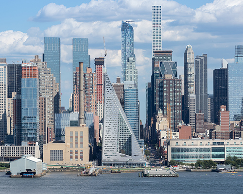 BIG's completed VIA 57 west in new york photographed by iwan baan