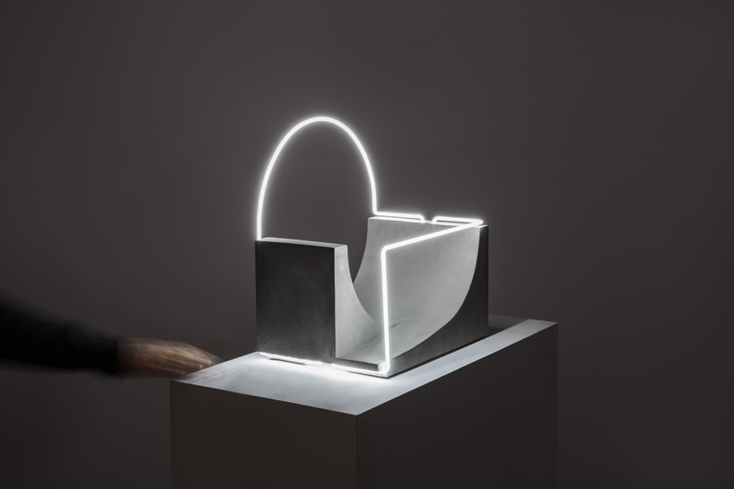 morgane tschiember open space art light exhibition carpenters gallery workshop designboom