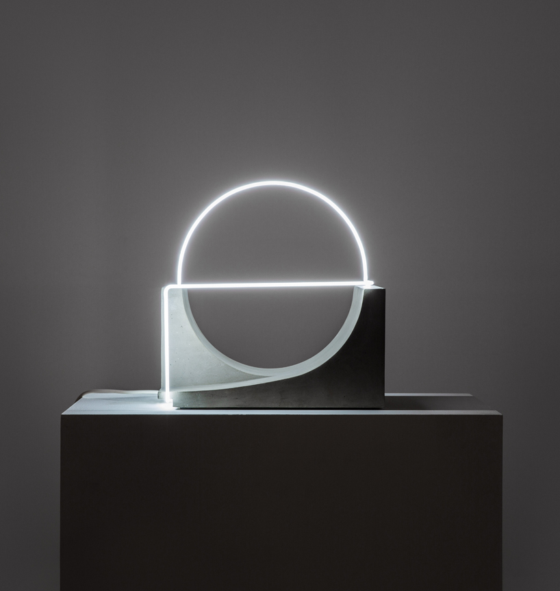 morgane tschiember open space art light exhibition carpenters gallery workshop designboom