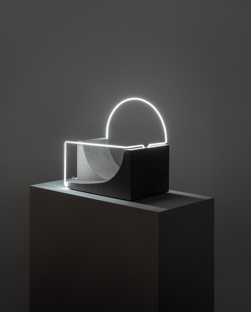 morgane tschiember open space art light exhibition carpenters gallery workshop designboom