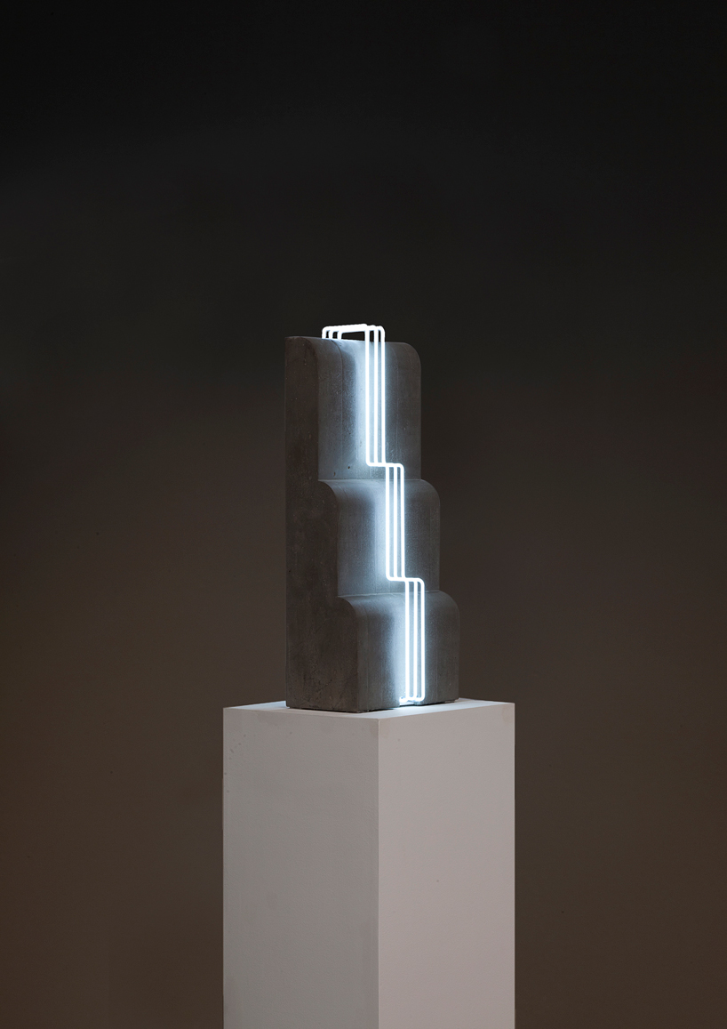 morgane tschiember open space art light exhibition carpenters gallery workshop designboom