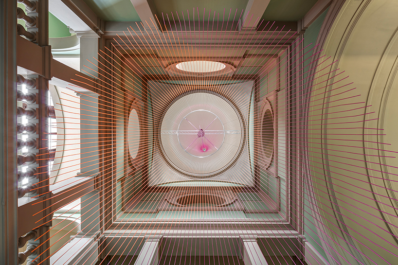 london design festival: glithero's curtain of color makes waves at the V&A