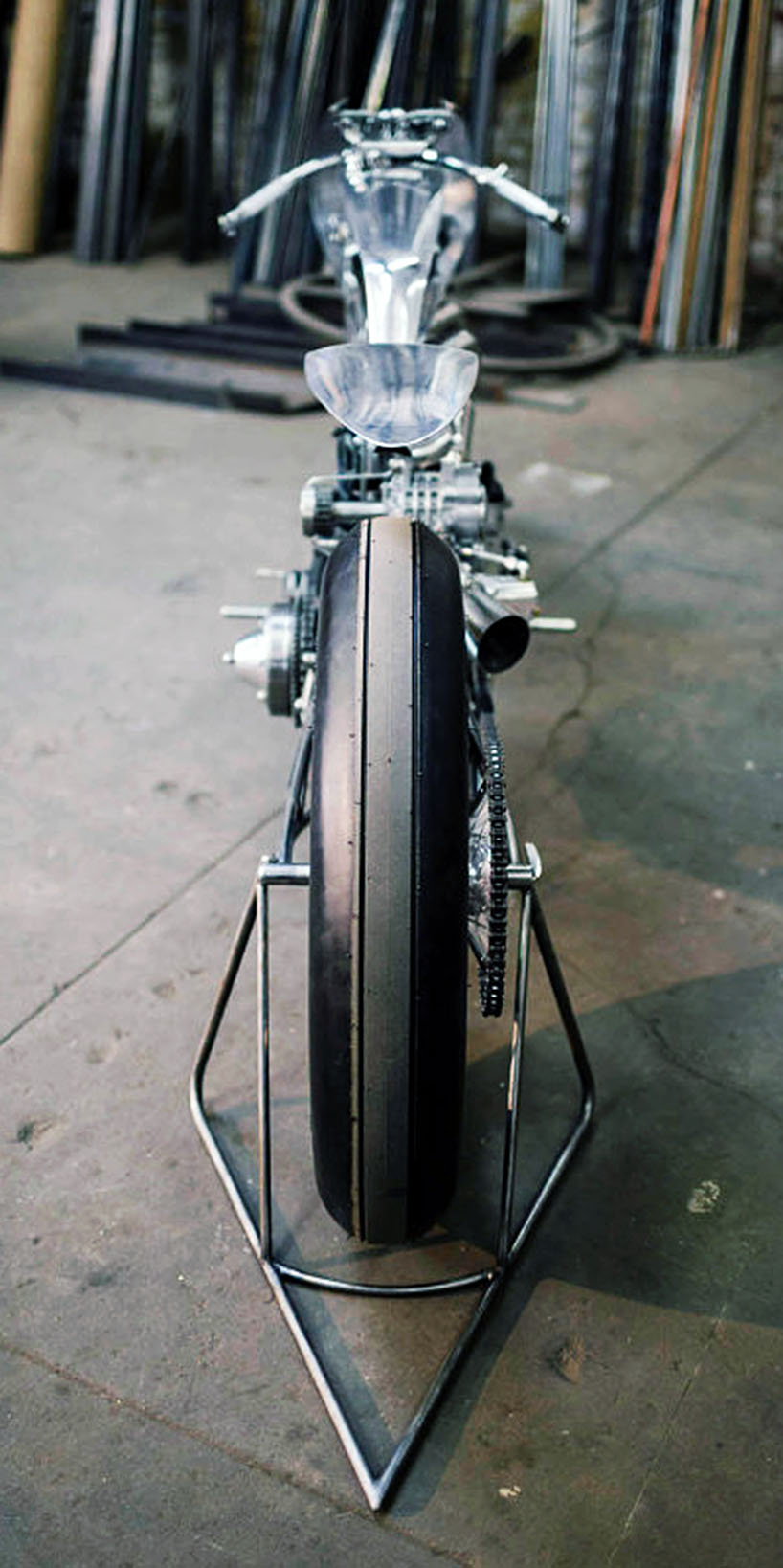 hazan motorworks supercharged ironhead designboom