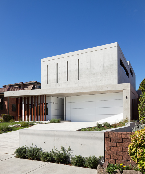 studio benicio constructs low maintenance concrete home in sydney