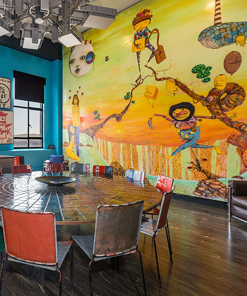 johnny depp's $12.7 million penthouse in LA features huge OSGEMEOS mural