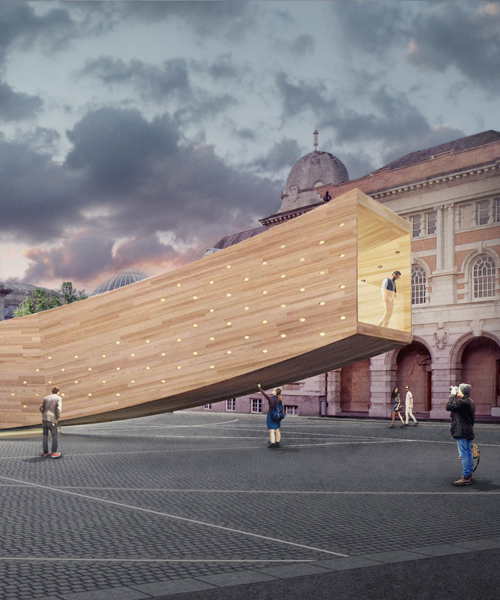london design festival: alison brooks architects plans curving 'smile' installation