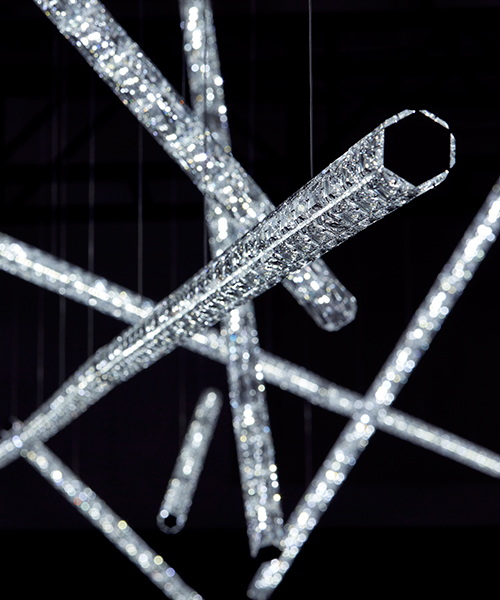 fredrikson stallard's 'glaciarium' collections for swarovski shine at london design festival