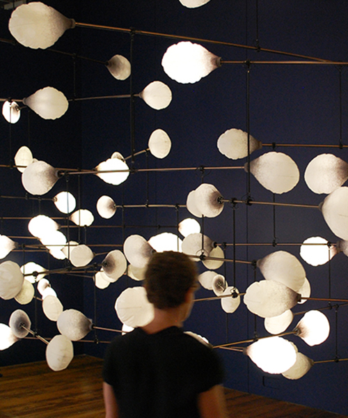 mischer'traxler's kinetic mobile lights up the london design biennale
