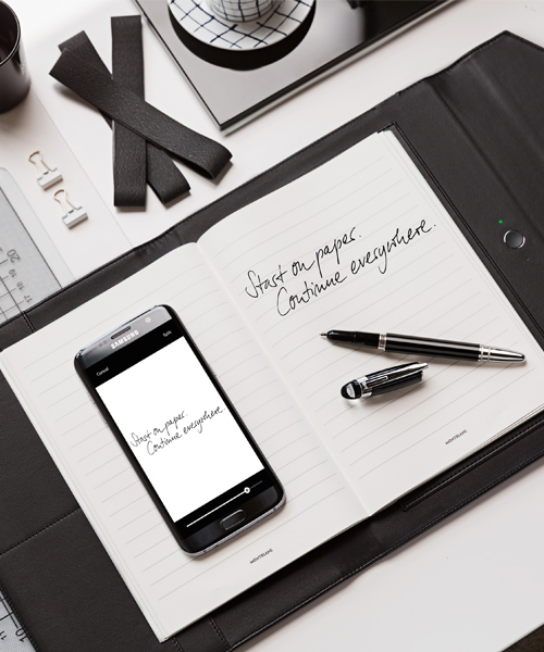 montblanc augmented paper links traditional writing with digital space