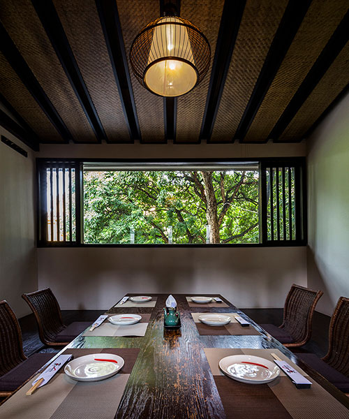 makoto japanese restaurant designed by NH VILLAGE architects in hanoi