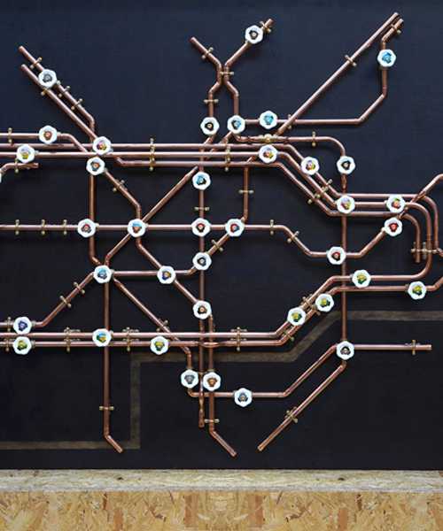 nick fraser transforms pipework into 3D tube map of london