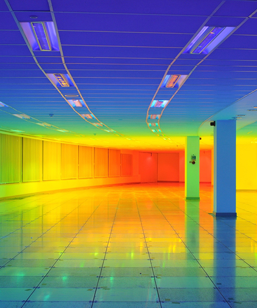 step inside a rainbow with liz west's immersive color landscape