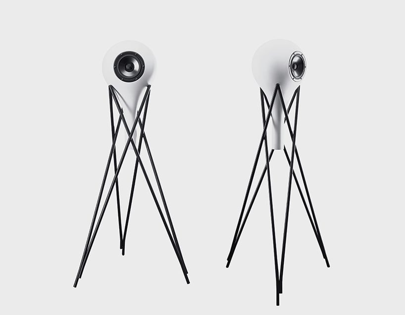 raumfeld + rosenthal collaborate to create elegant sci-fi speakers