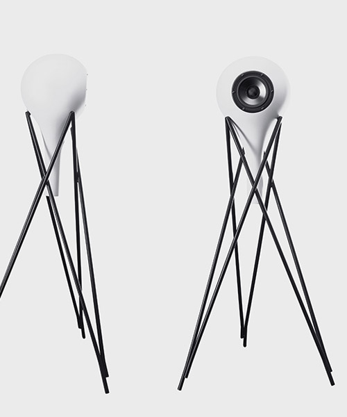 raumfeld + rosenthal collaborate to create elegant sci-fi speakers