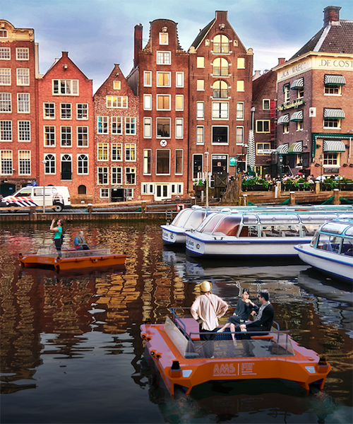 autonomous boats set to sail on the amstel river, amsterdam