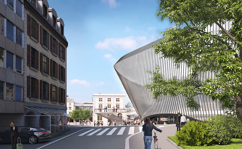 santiago calatrava set to integrate new zurich office building with his stadelhofen station