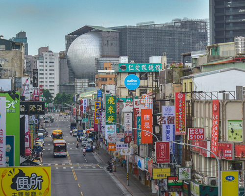 OMA's taipei performing arts center construction documented in new images