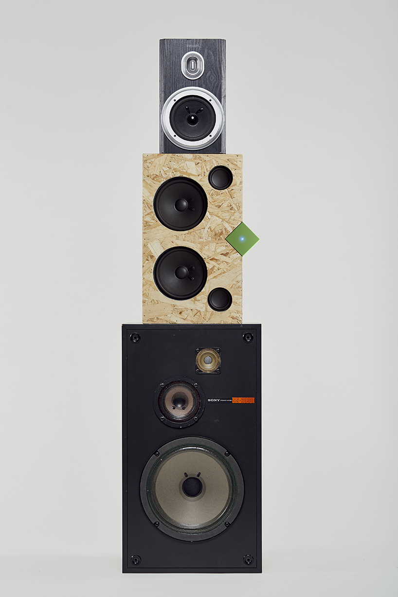 vamp stereo speaker designboom