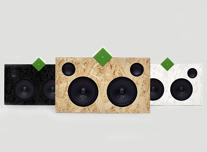 vamp stereo speaker designboom