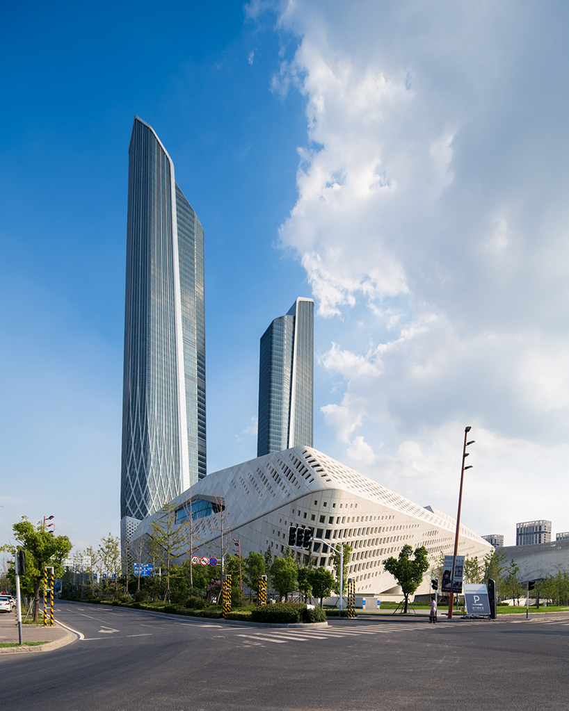 nanjing international youth culture centre by zaha hadid