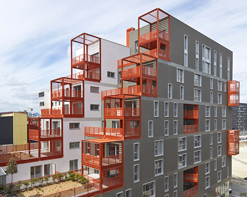 atelier du pont unveils 'the docks' aparments in saint-ouen eco-district, paris
