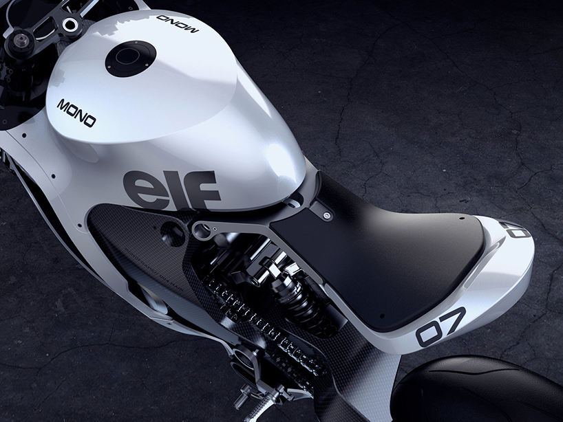 huge moto mono racer: an aggressive yet refined motorcycle