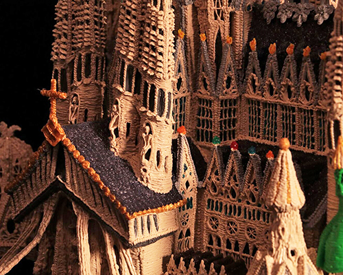 meticulous scale model of gaudi's sagrada familia rendered using 3Doodler PRO