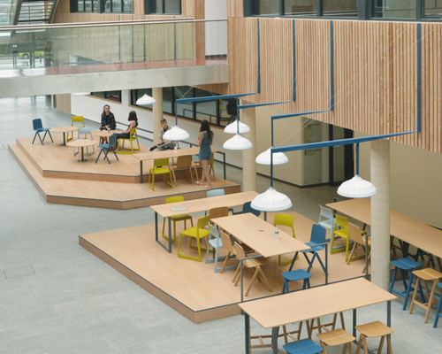 JSLagrange invigorates the interior street inside troyes business school in france