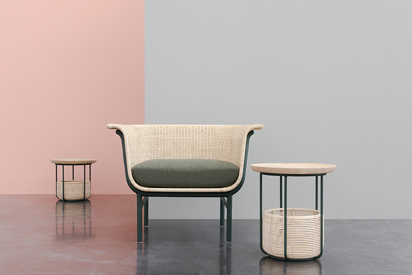 alain gilles weaves rattan into wicked chair + basket for vincent sheppard