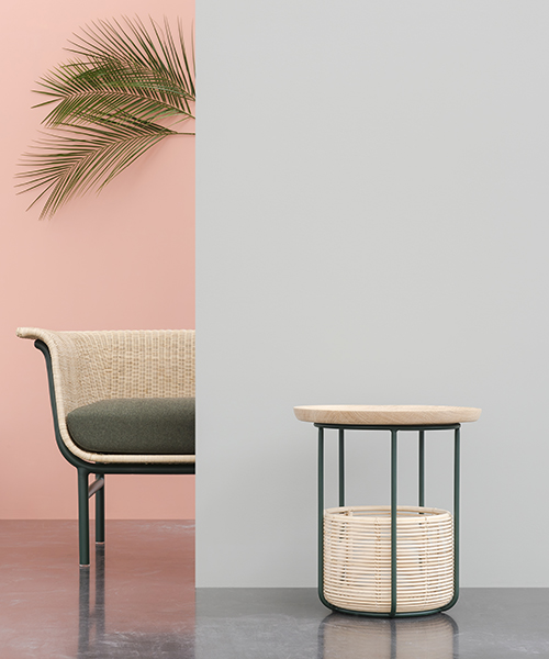 alain gilles weaves rattan into wicked chair + basket for vincent sheppard