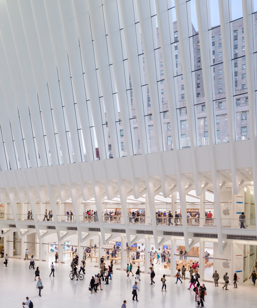 apple store designed by bohlin cywinski jackson opens in the world trade center oculus
